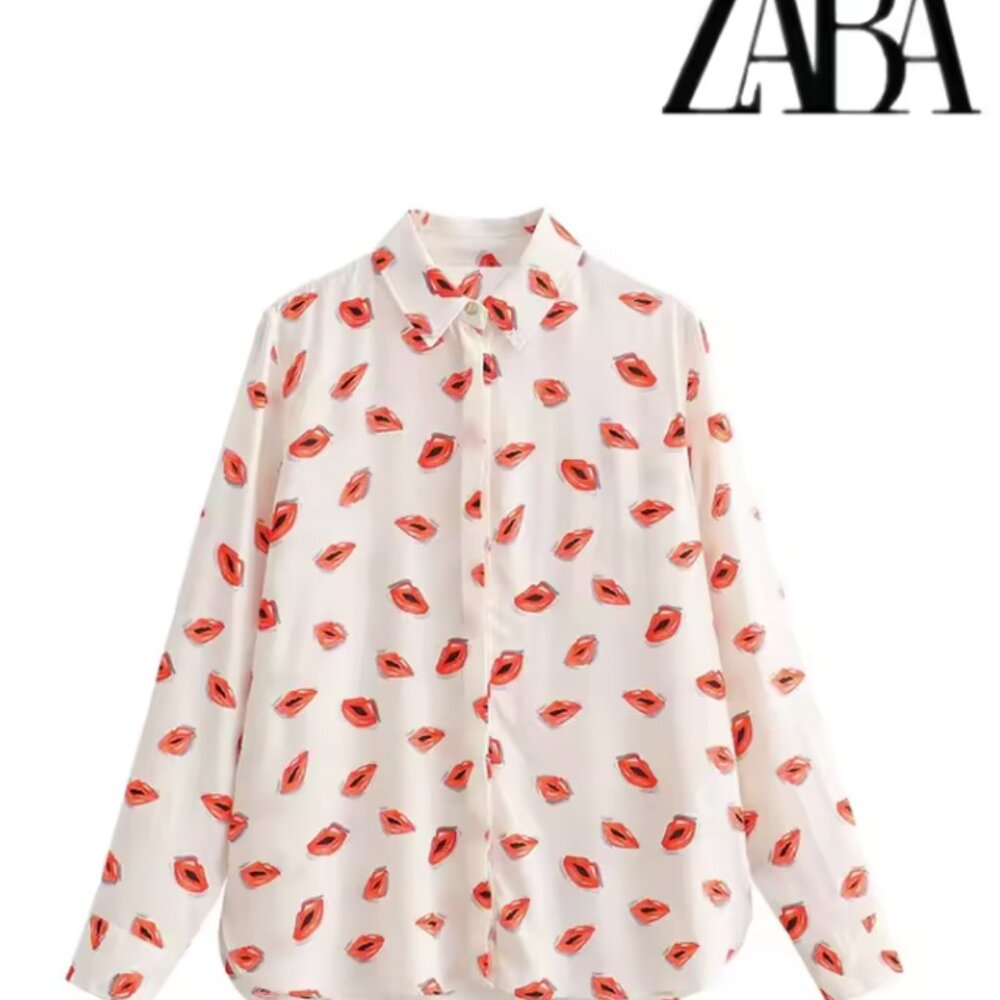 Zara Printed Blouse size S